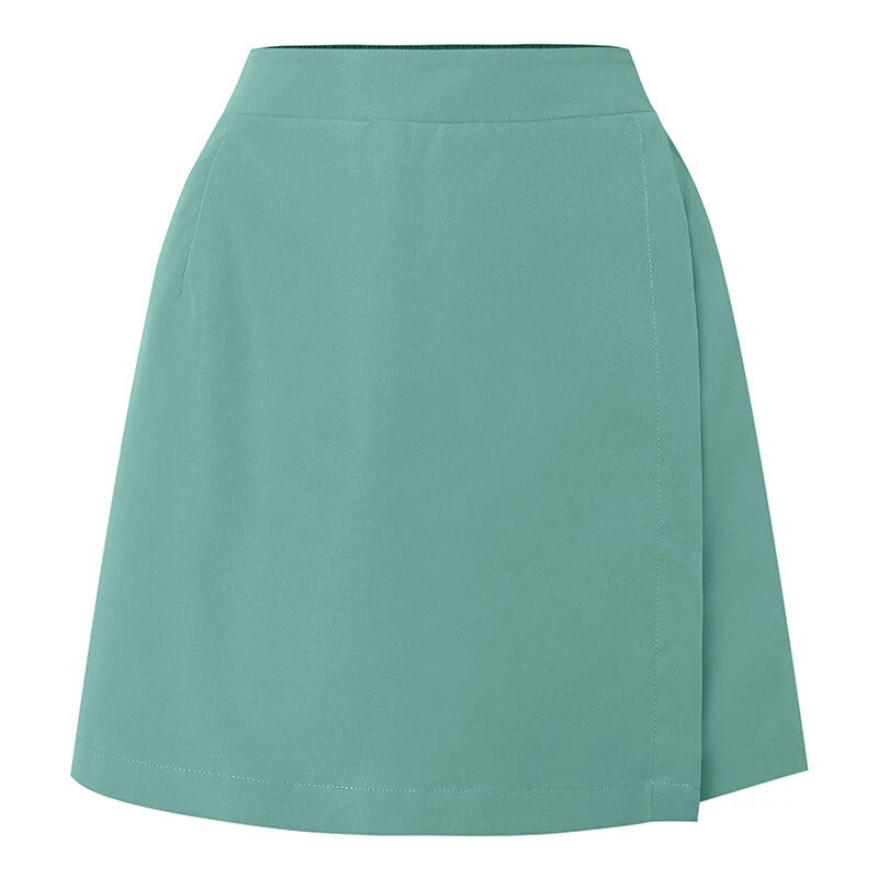 (image for) ZANZEA Women Commute Back Elastic Waist Solid Summer Casual Skirt Shorts